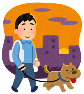 犬の散歩