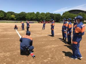 令和4年度分団長・部長・新入団員訓練3