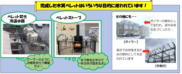 完成した木質ペレット