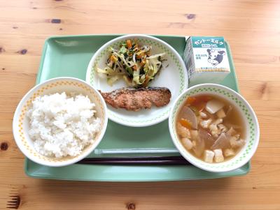 鮭のごま照り焼き全体