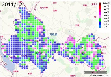 平成23年12月平均値マップ