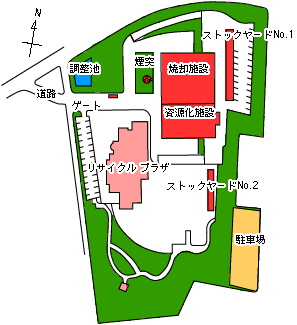 クリーンセンター施設配置図