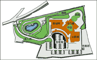 うしくあみ斎場 配置図