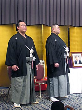 鳴戸親方と稀勢の里